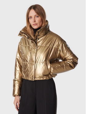 DKNY Sport DKNY Sport Kurtka puchowa DP2J9228 Złoty Oversize