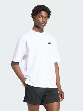 adidas adidas Koszulka techniczna 164725 Biały Oversize