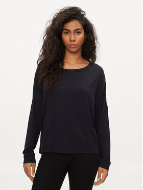 Tommy Hilfiger Tommy Hilfiger Bluse UW0UW05196 Dunkelblau Relaxed Fit