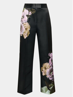 Ted Baker Ted Baker Hlače iz tkanine Nayaat 271678 Črna Wide Leg
