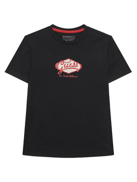Guess Guess Póló L6RI02 K8HM4 Fekete Regular Fit