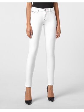 PHILIPP PLEIN PHILIPP PLEIN Jegginsy 5461 Biały Jegging Fit