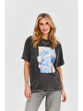 NAOKO NAOKO T-Shirt Tides of Pisces Czarny Regular Fit