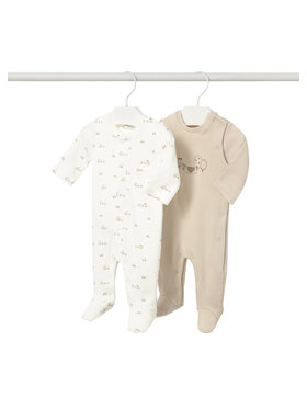 Mayoral Mayoral 2er-Set Strampler 2714 Beige