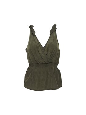 Liu Jo Beachwear Liu Jo Beachwear Top q-roa-35155 Zielony Regular Fit