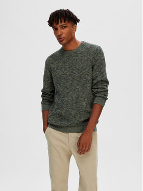 Selected Homme Selected Homme Sveter 16059390 Zelená Regular Fit