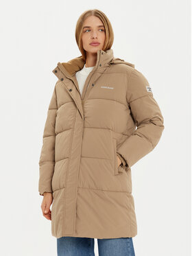 Guess Jeans Guess Jeans Zimné bundy W4BL24 WGII2 Béžová Regular Fit