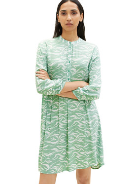 Tom Tailor Tom Tailor Vsakodnevna obleka 1035862 Zelena Regular Fit