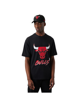 New Era New Era T-shirt New Era NBA Chicago Bulls Script Mesh Tee Nero Regular Fit