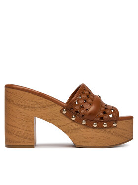 Guess Guess Klapki FLJ2LL LEA04 Brązowy