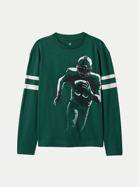 Gap Gap Bluză 490175-03 Verde Regular Fit
