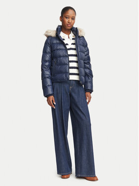 Tommy Hilfiger Tommy Hilfiger Vatovaná bunda WW0WW47354 Tmavomodrá Slim Fit