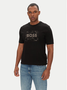 BOSS BOSS T-särk Te_Logospace 50539186 Must Regular Fit