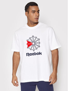 Reebok Reebok T-Shirt HD4015 Biały Relaxed Fit