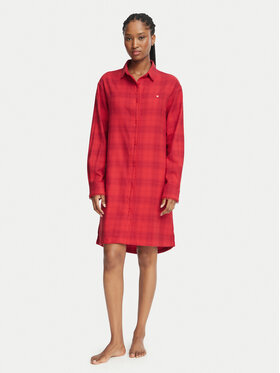 HUGO HUGO Cămașă de noapte Flannel Nighty 50570219 Roșu Relaxed Fit