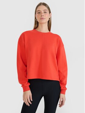 4F 4F Bluza 4FWSS25TSWSF1543-62S Czerwony Oversize