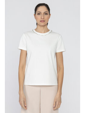 Deni Cler Milano Deni Cler Milano T-Shirt T-DC-T208-D2-10-10-1 Biały Regular Fit
