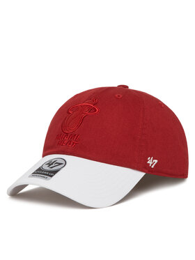 47 Brand 47 Brand Czapka z daszkiem NBA Miami Heat '47 x Tommy Hilfiger Courtside '47 Clean Up THCCU236GWL Czerwony