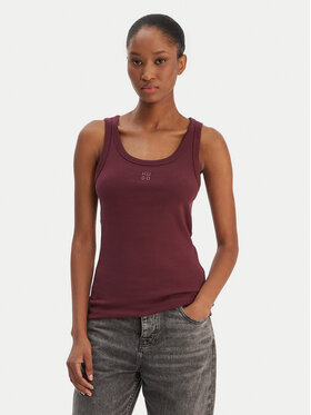 HUGO HUGO Top Datamia 50514489 Bordová Slim Fit