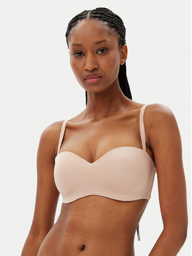 Hunkemöller Hunkemöller Biustonosz push-up Smooth 206739 Beżowy