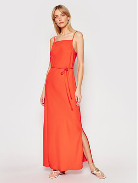 Calvin Klein Calvin Klein Sukienka koktajlowa Cami K20K201839 Pomarańczowy Regular Fit