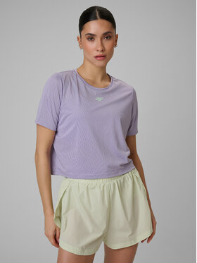 4F 4F T-Shirt SOLAR PUNK Fioletowy Slim Fit