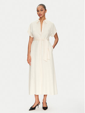 LOLA CASADEMUNT LOLA CASADEMUNT Сукня-сорочка MS2516004 Écru Regular Fit