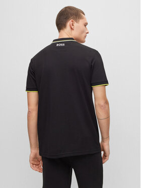 Boss Polo Majica 50469094 Črna Regular Fit