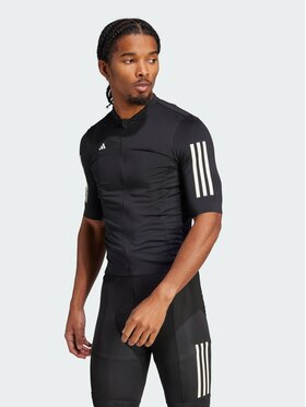 adidas adidas Koszulka rowerowa Tempo 3-Stripes Czarny Fitted Fit
