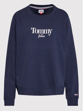 Tommy Jeans Curve Tommy Jeans Curve Bluză Essential DW0DW13850 Bleumarin Regular Fit