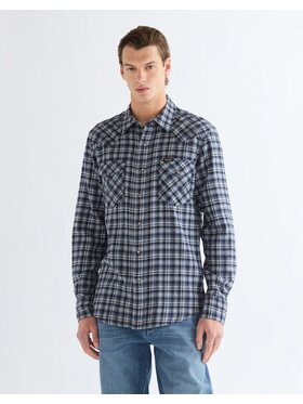 Wrangler Wrangler Koszula WESTERN SHIRT Niebieski Regular Fit