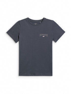 4F 4F T-Shirt WILD WANDERLUST Szary ciemny Regular Fit