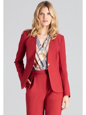 FIGL FIGL Marynarka M678 Bordowy Regular Fit