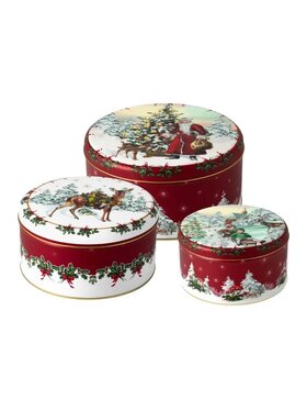 Villeroy & Boch Villeroy & Boch Komplet pojemników na żywność Villeroy & Boch Winter Collage Accessoires Kolorowy