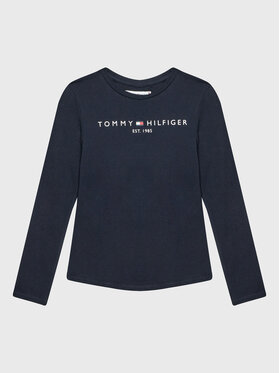 Tommy Hilfiger Tommy Hilfiger Bluzka Essential KG0KG05247 D Granatowy Regular Fit