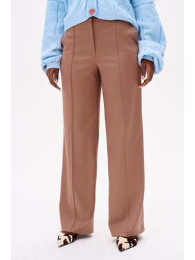 blue shadow blue shadow Spodnie damskie Demi Brązowy Regular Fit