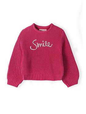minoti minoti Sweter 32KNIT103 Różowy Regular Fit