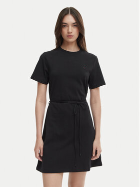 Tommy Hilfiger Tommy Hilfiger Haljina za svaki dan WW0WW49772 Crna Regular Fit