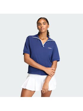 adidas adidas Polo 158660 Błękitny Regular Fit