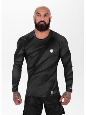 PITBULL PITBULL Longsleeve Dot Camo II Szary Slim Fit