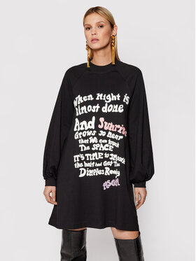 MSGM MSGM Rochie tricotată 3141MDA70 217798 Negru Regular Fit