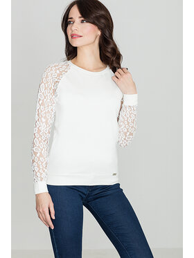 Lenitif Lenitif Blusa K329 Écru Regular Fit