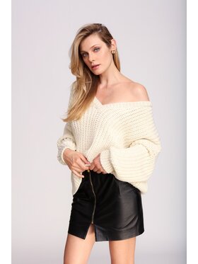 La Mania La Mania Spódnica DOLORES 2 Czarny Classic Fit