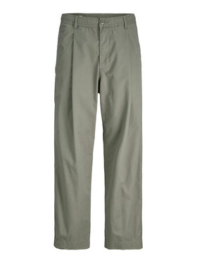 Jack&Jones Jack&Jones Текстилни панталони Owen Cade 12282385 Зелен Baggy Fit