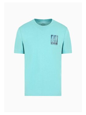 Armani Exchange Armani Exchange T-Shirt T-SHIRT Modrá Slim Fit