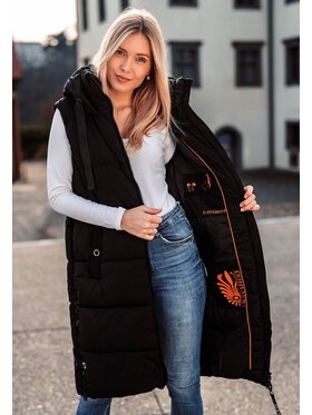 Navahoo Navahoo Bezrękawnik Schnuffelchen Czarny Casual Fit