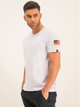 Alpha Industries Alpha Industries T-Shirt NASA T 176506 Biały Regular Fit