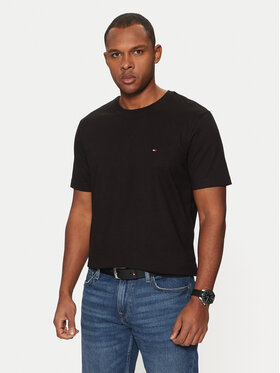Tommy Hilfiger Tommy Hilfiger Tričko Essential MW0MW37267 Čierna Regular Fit