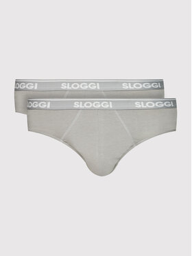 Sloggi Sloggi Komplet 2 par slipów 10201626 Szary