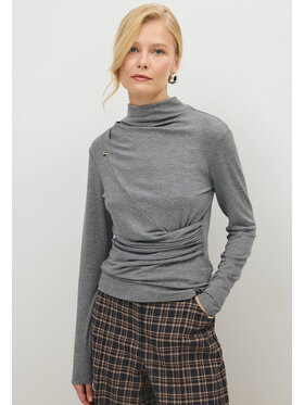 BIZUU BIZUU Golf LOMEA LONGLEEVE Szary Standard Fit